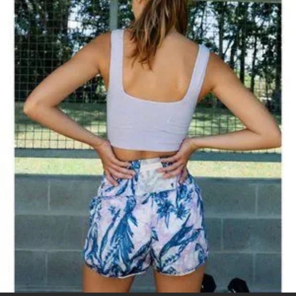 Free People Movement The Way Home Shorts Medium blue tropical - Picture 3 of 5